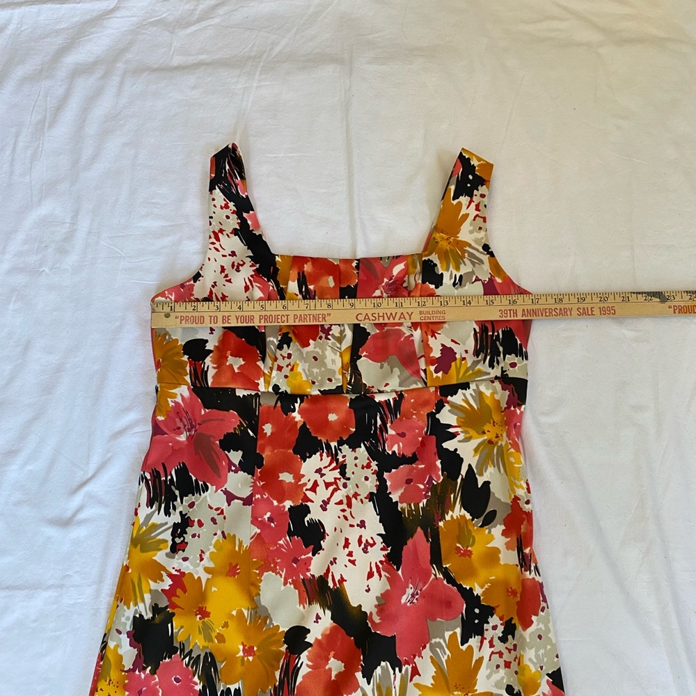 Cleo Women's Floral Sleeveless Mini Dress Size 6 Empire Waist Fitted Cottagecore - Picture 7 of 16